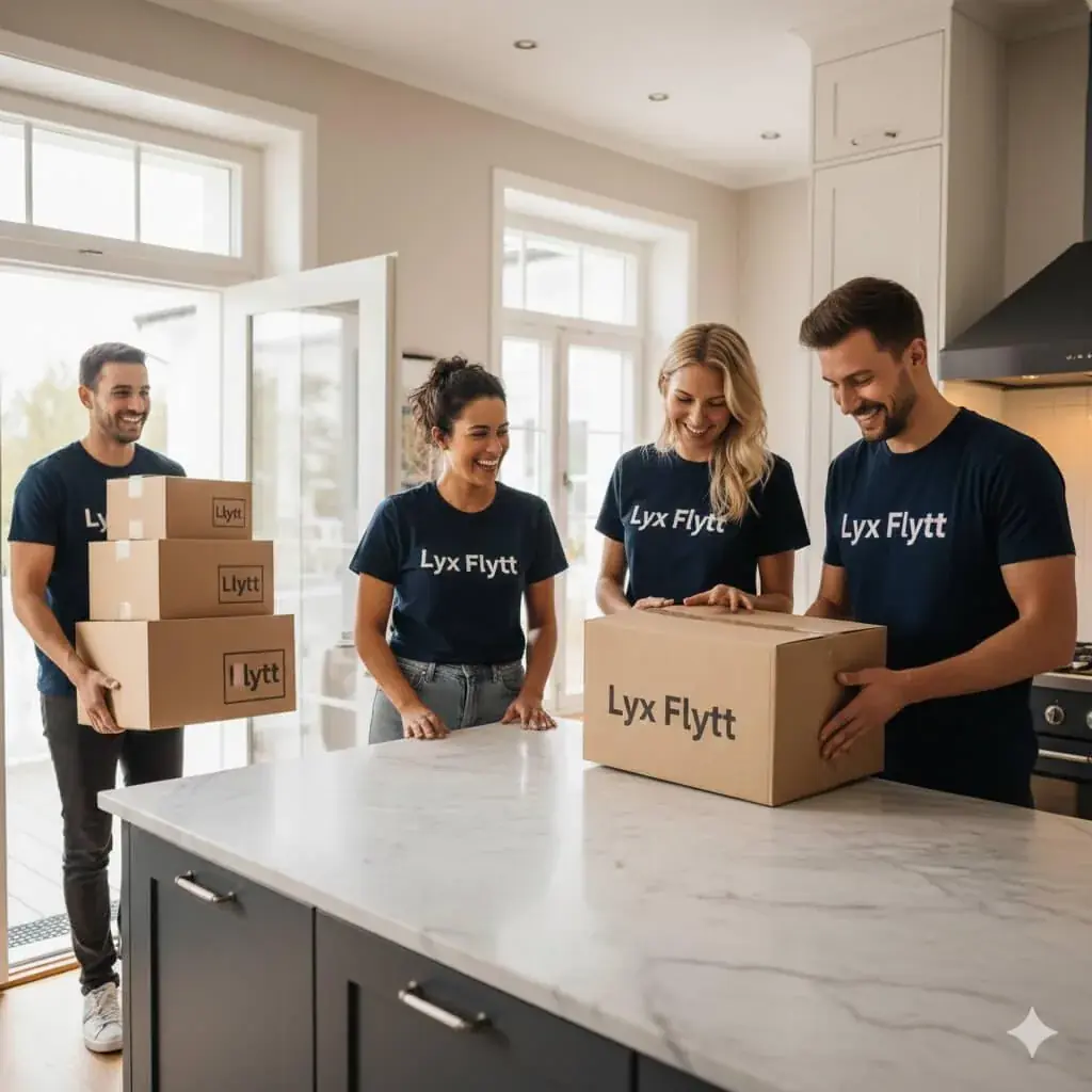 Lyx Flytt teamet i Helsingborg