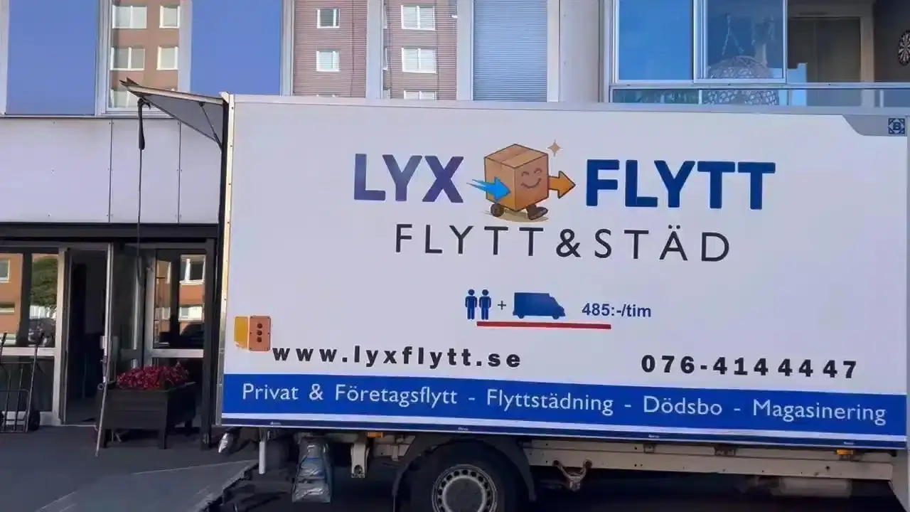 Lyx Flytt flyttbil för flyttfirma i Perstorp